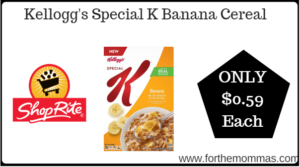 ShopRite: Kellogg's Special K Banana Cereal