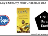 Lily's Creamy Milk Chocolate Bar
