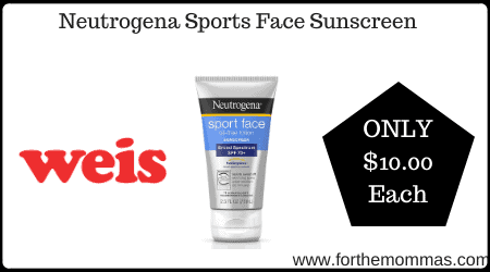 Neutrogena Sports Face Sunscreen