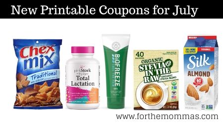 New Printable Coupons for July