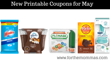 New Printable Coupons for May