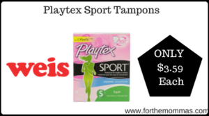 Weis: Playtex Sport Tampons