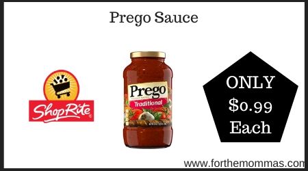 ShopRite: Prego Sauce