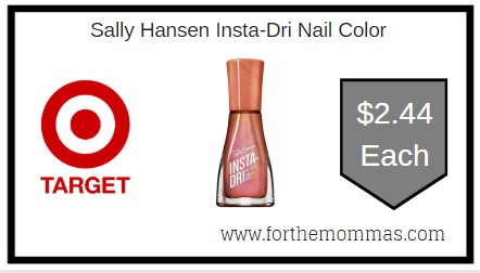 Target: Sally Hansen Insta-Dri Nail Color $2.44 Starting 5/17