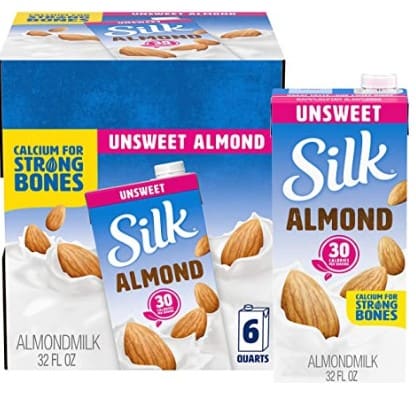 Amazon: Silk Almond Milk Unsweetened Original 32 oz (Pack of 6)