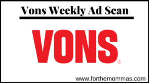 Vons Weekly Ad Scan