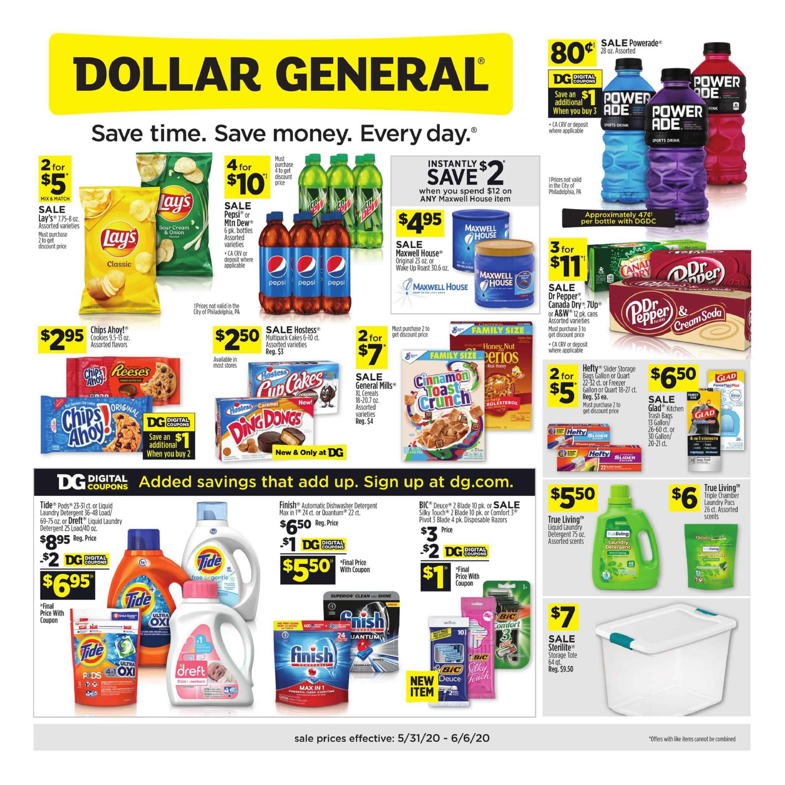 Dollar General Ad Scan May 31 - June 06, 2020