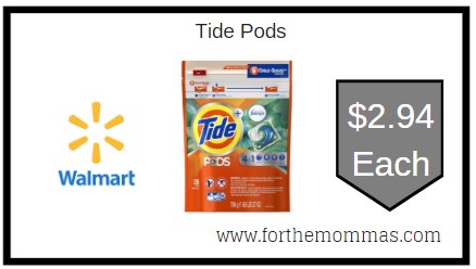 Walmart: Tide Pods ONLY $2.94