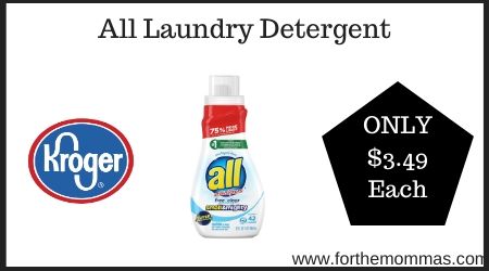 Kroger: All Laundry Detergent