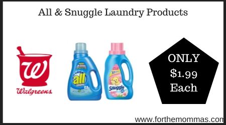 Walgreens: All & Snuggle Laundry Products