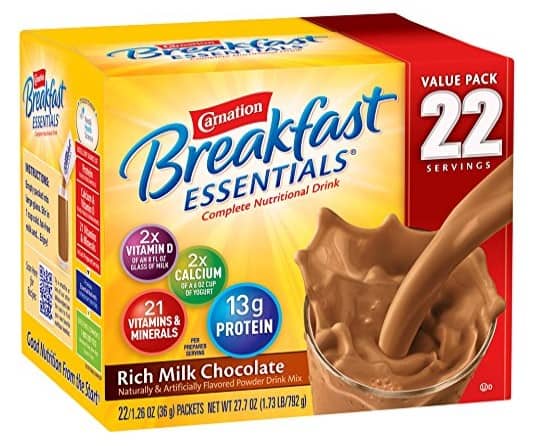 Amazon: Carnation Breakfast Essentials Powder Drink Mix