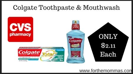 CVS: Colgate Toothpaste & Mouthwash