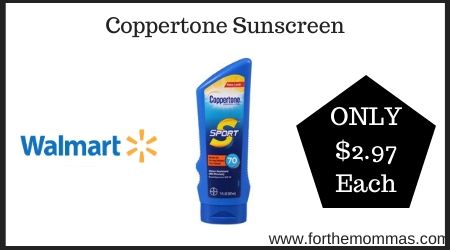 Walmart: Coppertone Sunscreen