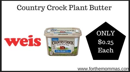 Weis: Country Crock Plant Butter