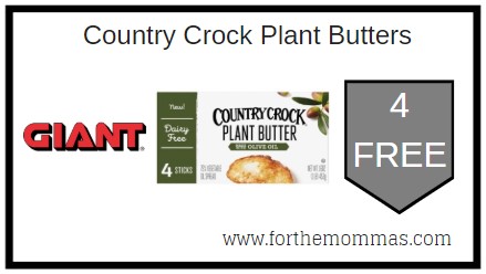 Giant: 4 FREE Country Crock Plant Butters Thru 6/17! {Updated}