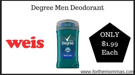 Weis: Degree Men Deodorant