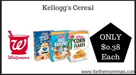 Walgreens: Kellogg's Cereal