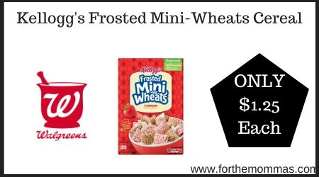 Walgreens: Kellogg's Frosted Mini-Wheats Cereal
