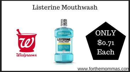 Walgreens: Listerine Mouthwash
