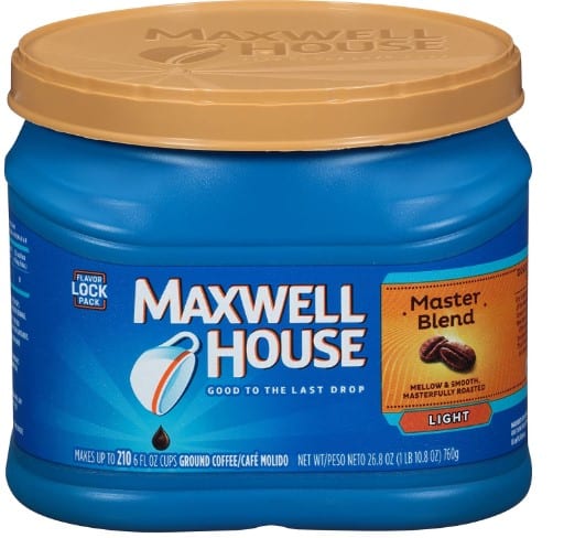 Maxwell House Master Blend Ground Coffee (26.8 oz Canister)