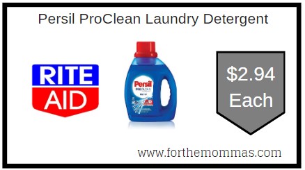 Rite Aid: Persil ProClean Laundry Detergent ONLY $2.94 Starting 6/7