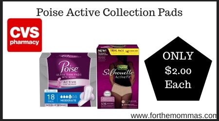 CVS: Poise Active Collection Pads