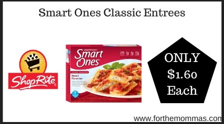 ShopRite: Smart Ones Classic Entrees