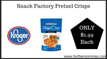 Kroger: Snack Factory Pretzel Crisps