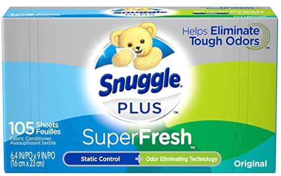 Snuggle Plus Super Fresh Fabric Softener Dryer Sheets 105 Count $3.77