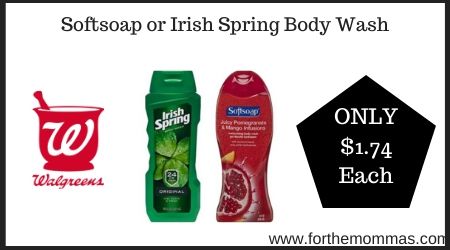 Walgreens: Softsoap or Irish Spring Body Wash