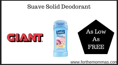 Giant: Suave Solid Deodorant