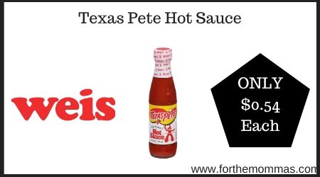 Weis: Texas Pete Hot Sauce