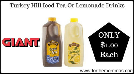 Giant: Turkey Hill Iced Tea Or Lemonade Drinks
