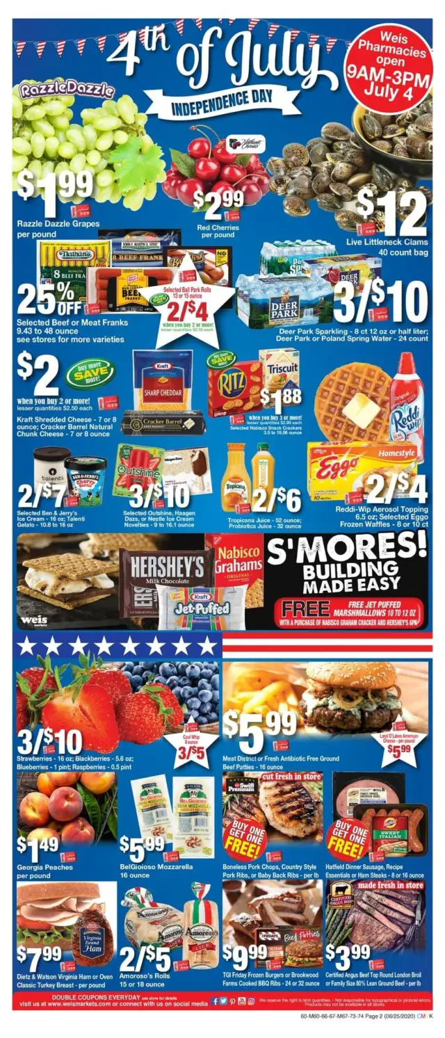 Latest Weis Weekly Ads Scan