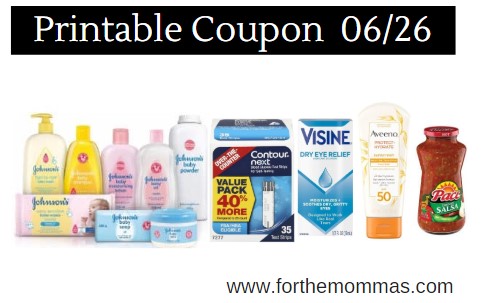 Newest Printable Coupons 06/26