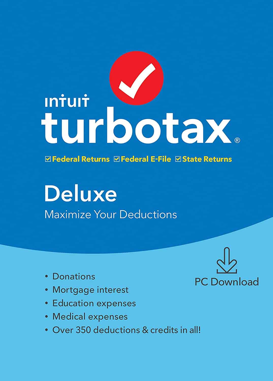 Amazon: TurboTax Tax Software Deluxe + State 2019 ONLY $49.80 (Reg $60)