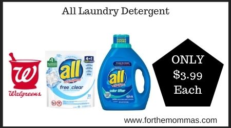 Walgreens: All Laundry Detergent