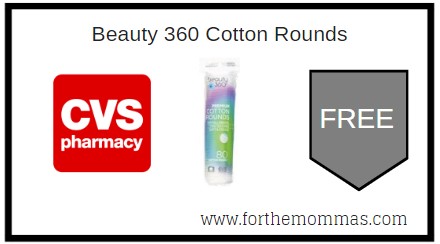 FREE Beauty 360 Cotton Rounds at CVS Today!!