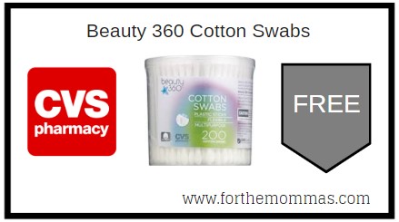 FREE Beauty 360 Cotton Swabs at CVS Today!!