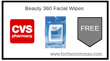 FREE Beauty 360 Facial Wipes at CVS Today!!