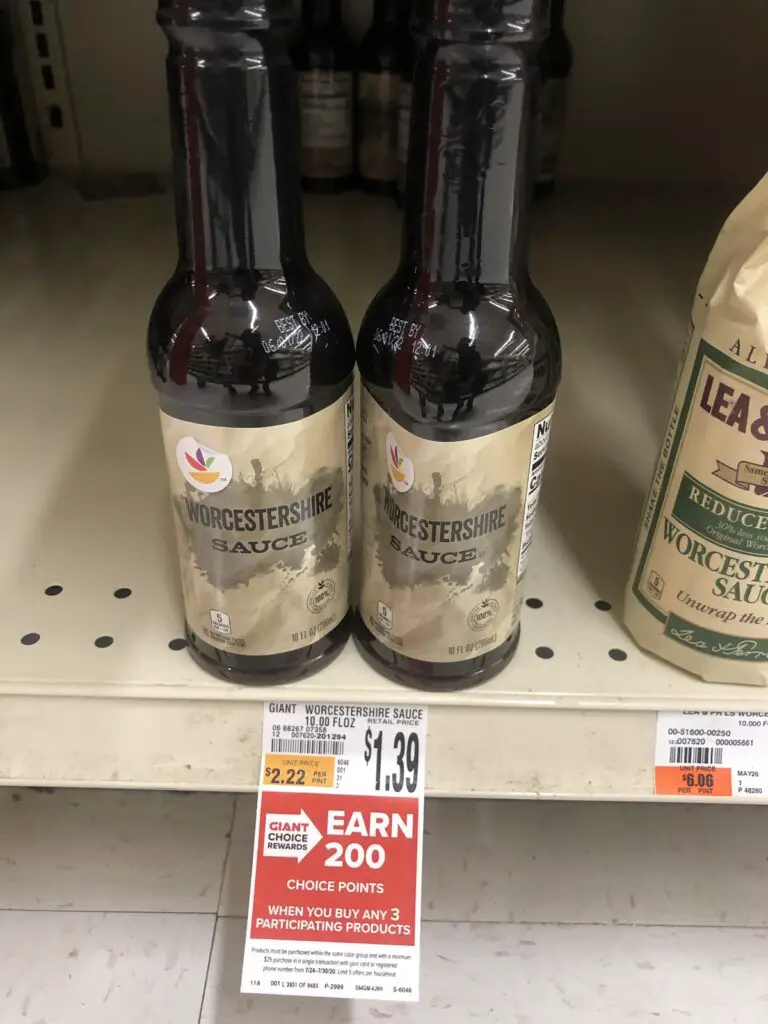 3 FREE Giant Brand Worcestershire Sauces at Giant