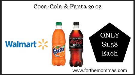 Walmart: Coca-Cola & Fanta 20 oz