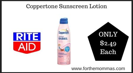 Rite Aid: Coppertone Sunscreen Lotion