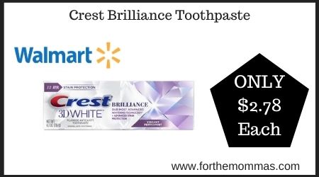 Walmart: Crest Brilliance Toothpaste
