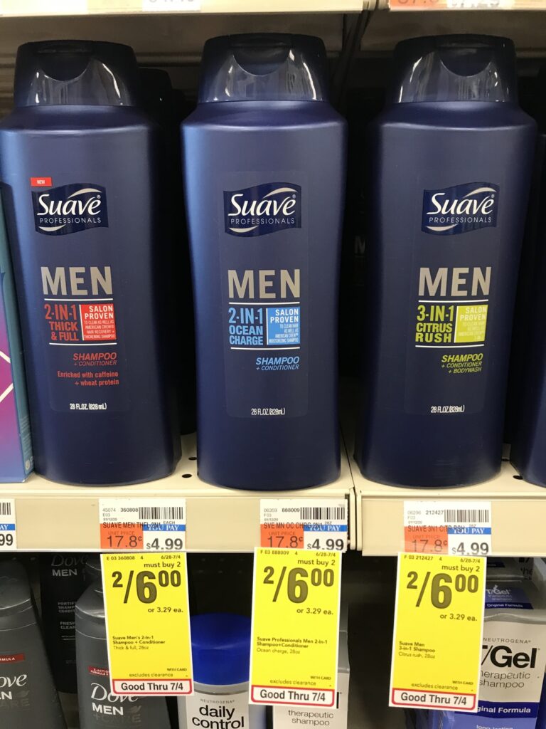 CVS: Suave Men Hair Care ONLY $0.50 Each