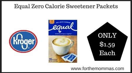 Kroger: Equal Zero Calorie Sweetener Packets