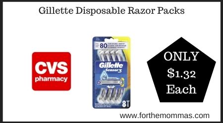 CVS: Gillette Disposable Razor Packs