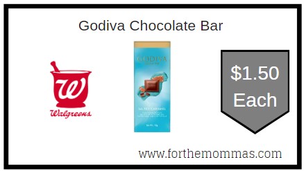 Walgreens: Godiva Chocolate Bar ONLY $1.50 Each 