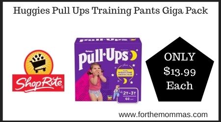 ShopRite: Huggies Pull Ups Training Pants Giga Pack