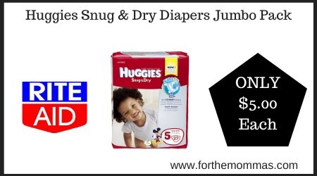Rite Aid: Huggies Snug & Dry Diapers Jumbo Pack